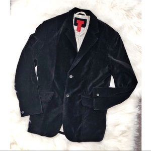 Claiborne Casual Black Velvet Sport Coat Size 38R